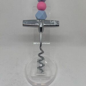Elegant Blue & Pink Beaded Corkscrew
Expertly Handcrafted, Exclusively Yours